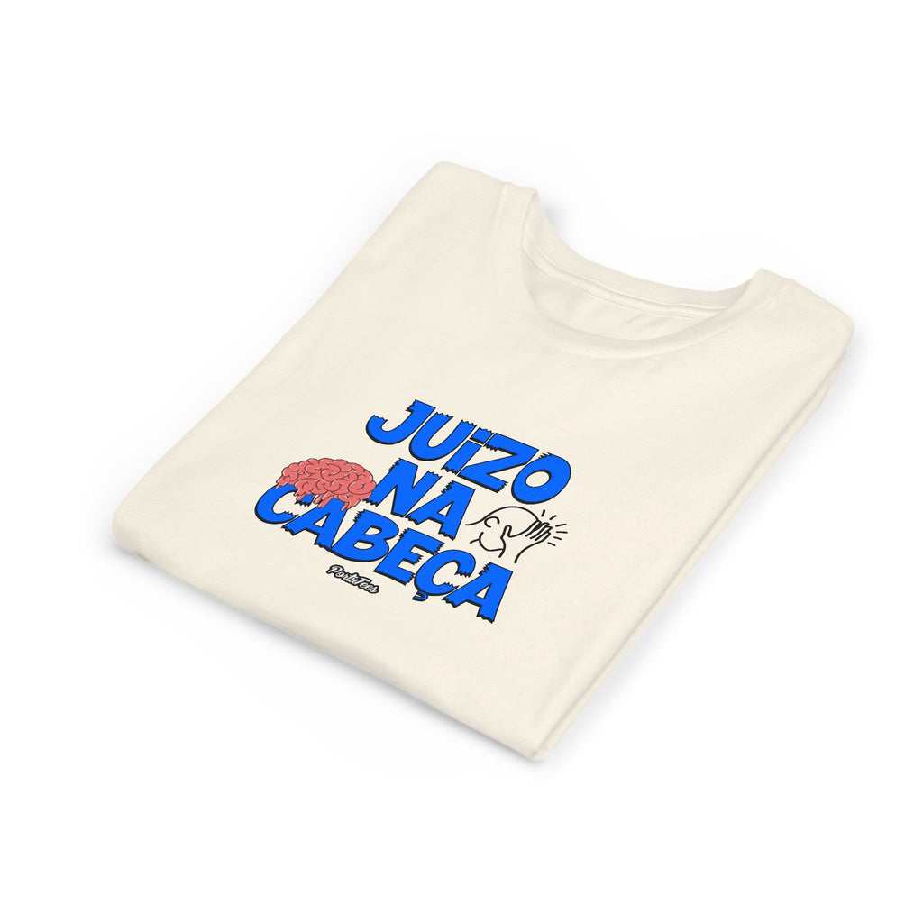 Juízo na Cabeça Youth Short Sleeve Tee - Fun Graphic T-Shirt for Kids