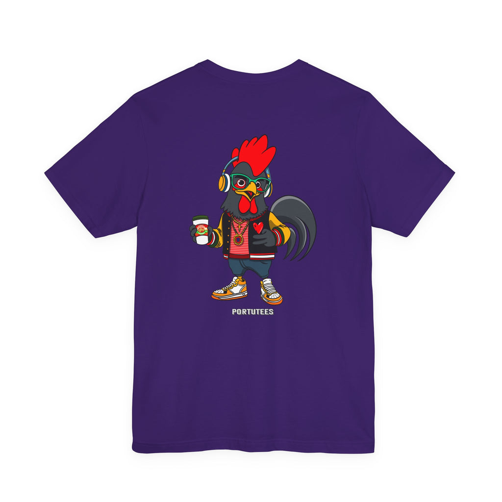 Hipster Rooster Graphic Tee, Fun Unisex Short Sleeve T-Shirt, Quirky Gift, Animal Lover Apparel, Casual Everyday Wear, Gift for Him/Her
