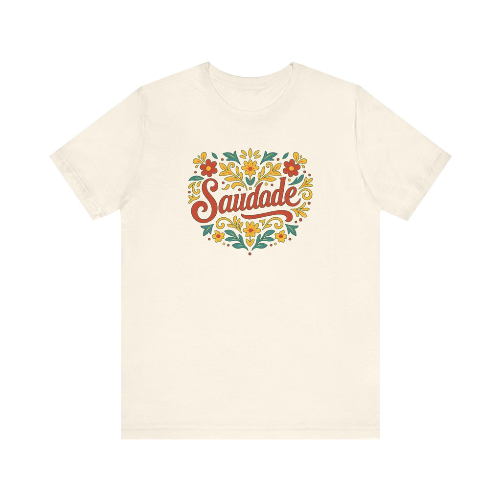 Saudade Floral Tee — Portuguese Nostalgia T-Shirt
