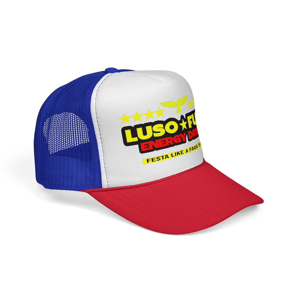 Luso Fuel Energy Party Trucker Cap, Unisex Hat, Festival Headwear, Outdoor Gear, Sports Accessories, Gift for Party Lovers