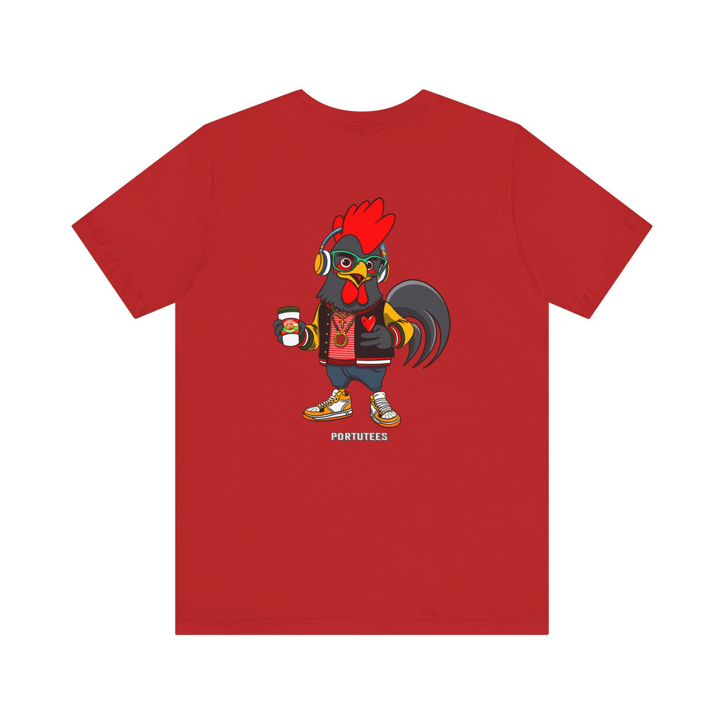 Hipster Rooster Graphic Tee, Fun Unisex Short Sleeve T-Shirt, Quirky Gift, Animal Lover Apparel, Casual Everyday Wear, Gift for Him/Her