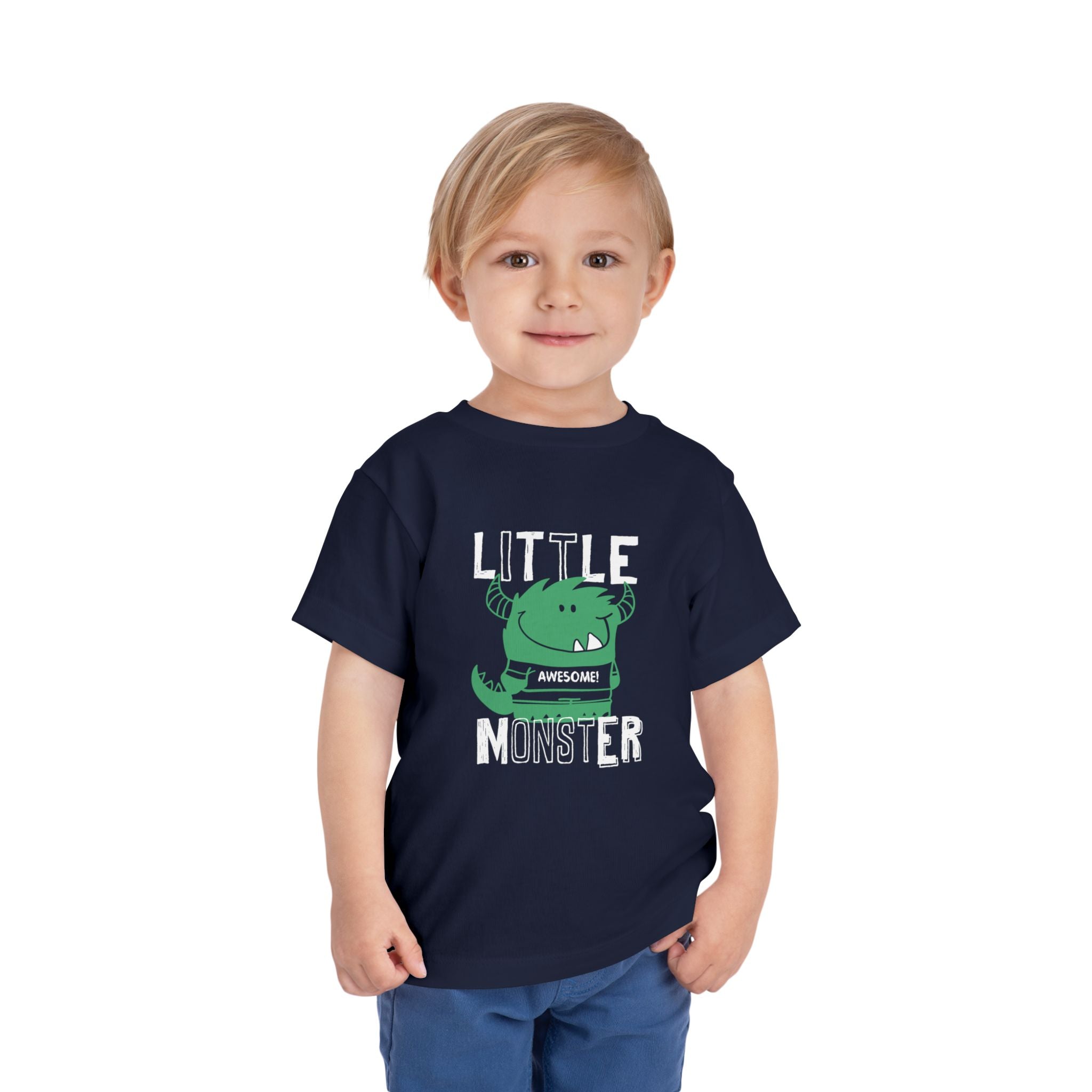 Little Monster Toddler Tee Fun & Playful T-Shirt for Kids, Birthday Gift, Halloween Costume, Everyday Wear, Unique Baby Shower Gift