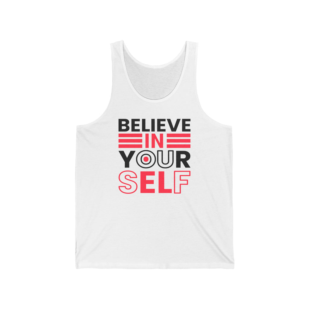 Inspirational Unisex Jersey Tank Top - Motivational Apparel, Workout Shirt, Gym Tank, Self-Love Gift, Fitness Clothing
