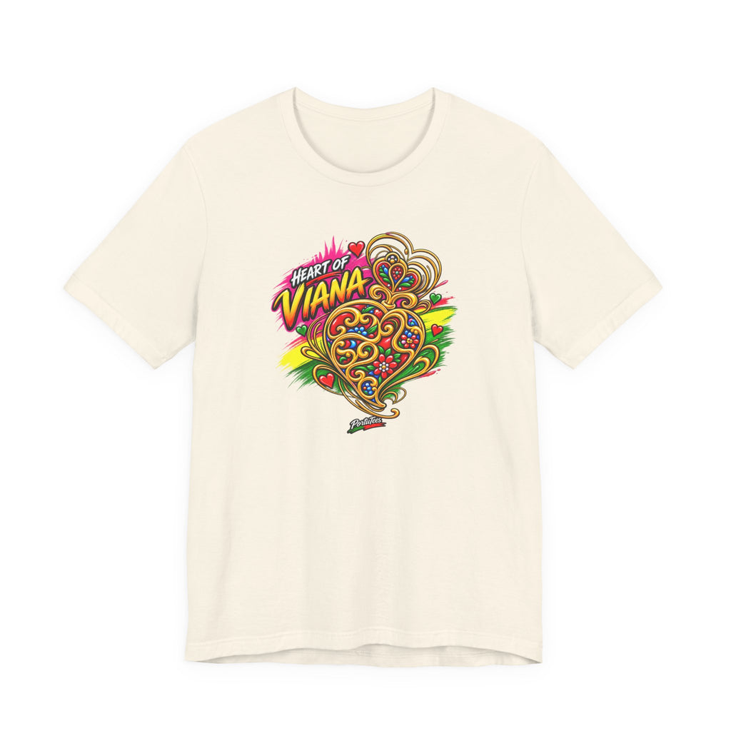 Heart of Viana Graphic Tee – Colorful Floral Heart Design