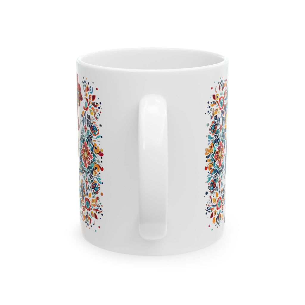Vibrant Portugal Floral Ceramic Mug - Perfect for Tea, Coffee, and Gift Giving