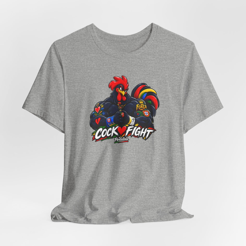 Cockfight Rooster Graphic Tee - Bold Vintage Gamefowl Design