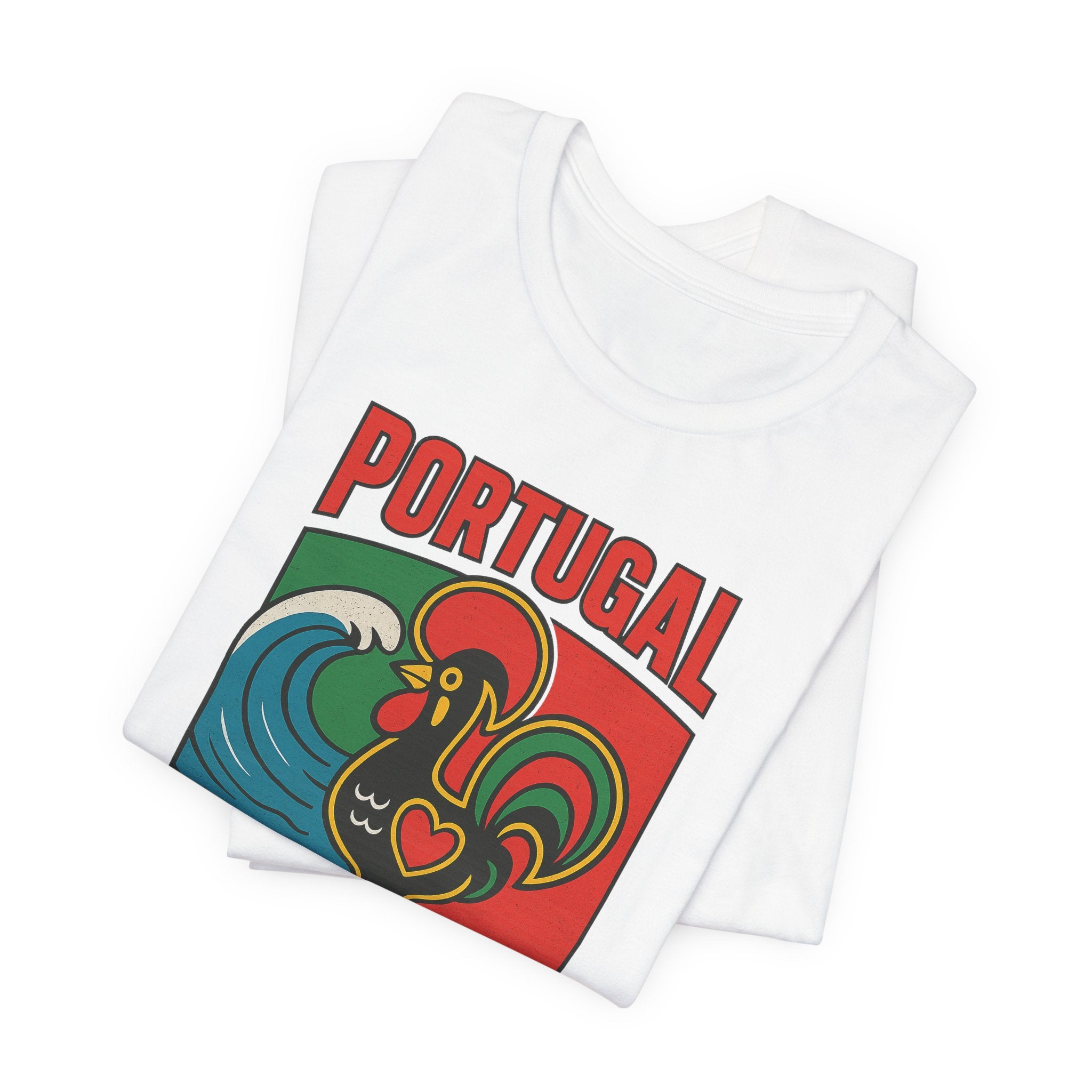Portugal Rooster Graphic Tee — Vintage Galo de Barcelos Portugal T-Shirt