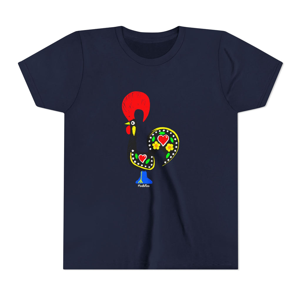 Colorful Rooster Youth Tee - Fun & Playful Shirt for Kids