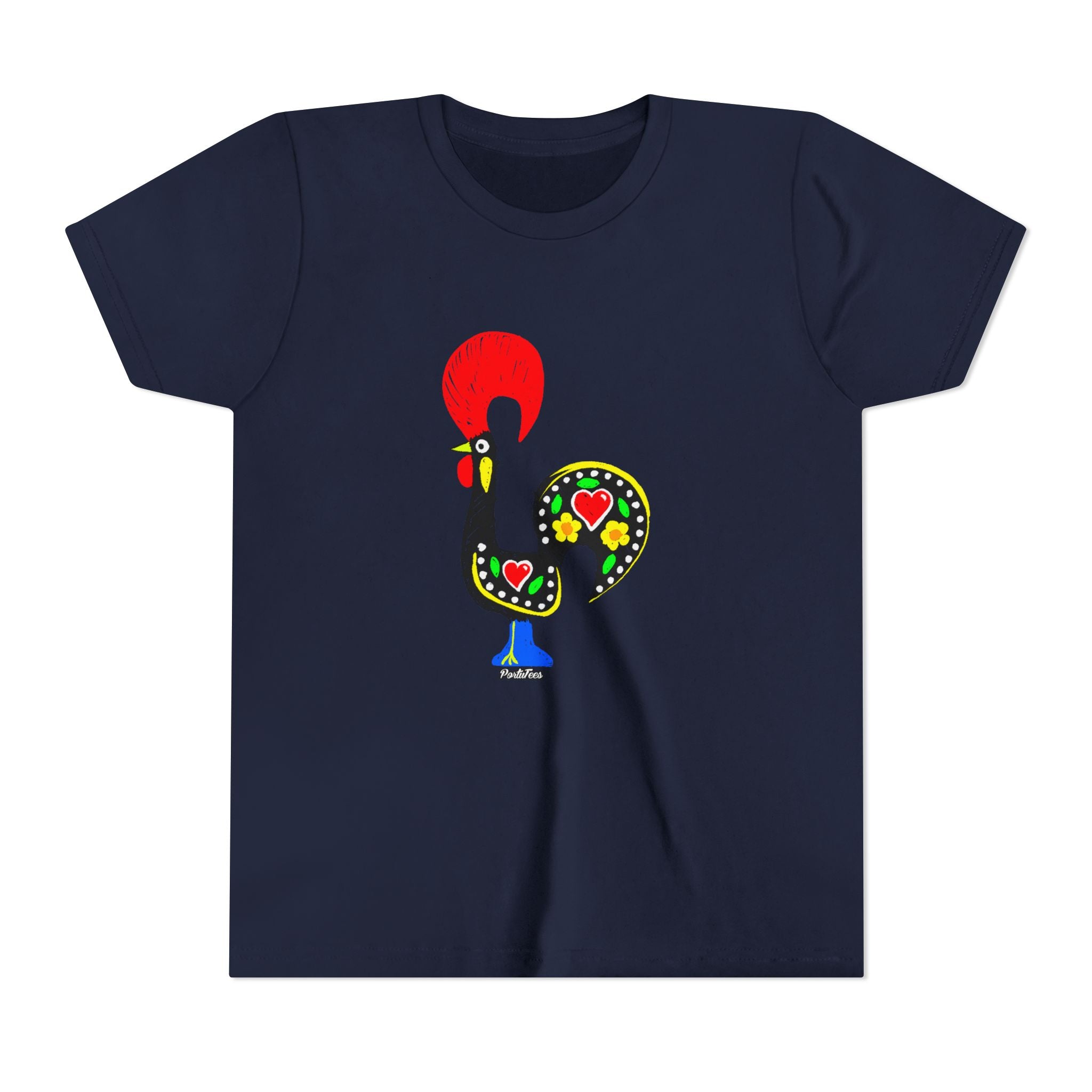 Colorful Rooster Youth Tee - Fun & Playful Shirt for Kids