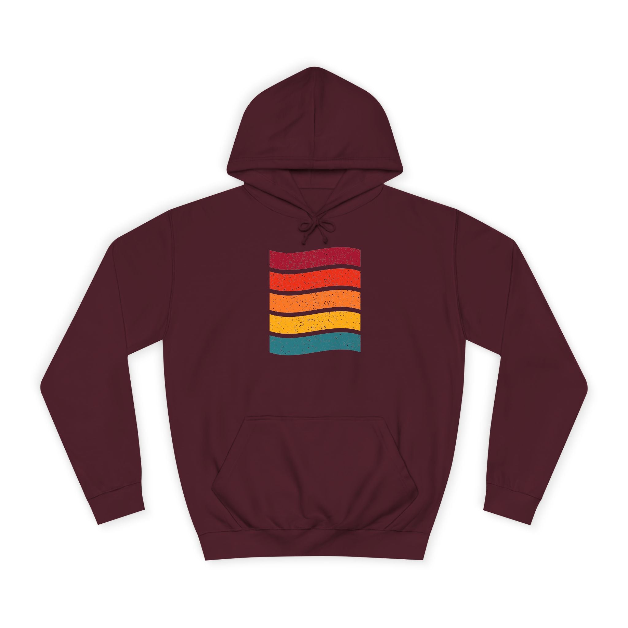 Colorful Stripe Unisex College Hoodie | Cozy Casualwear, Gifts for Students, Fall Fashion, College Events, Lounge Wear