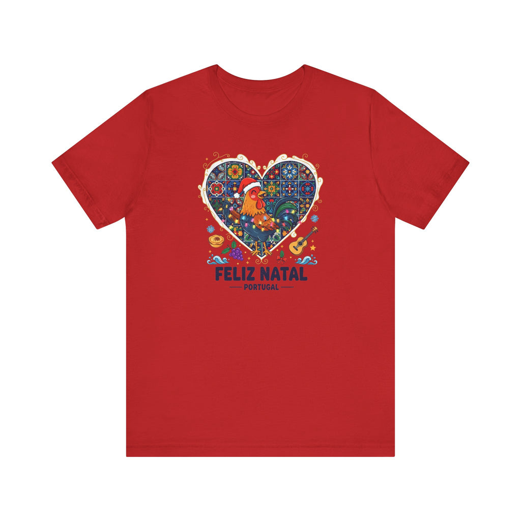 Feliz Natal Portugal Heart Graphic Tee