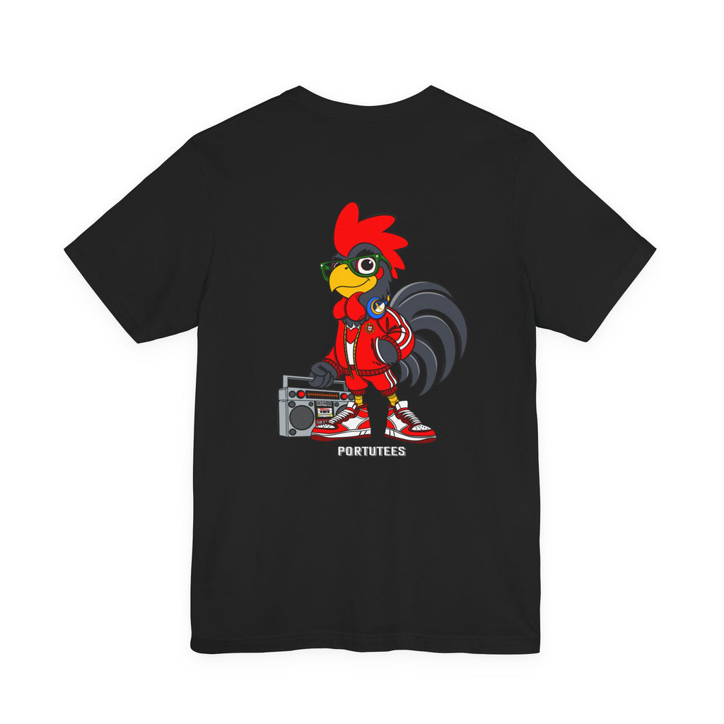 Hip-Hop Rooster Graphic Tee for Casual Style, Streetwear, Gift for Music Lovers, Summer Outfits, Unique Animal Shirt
