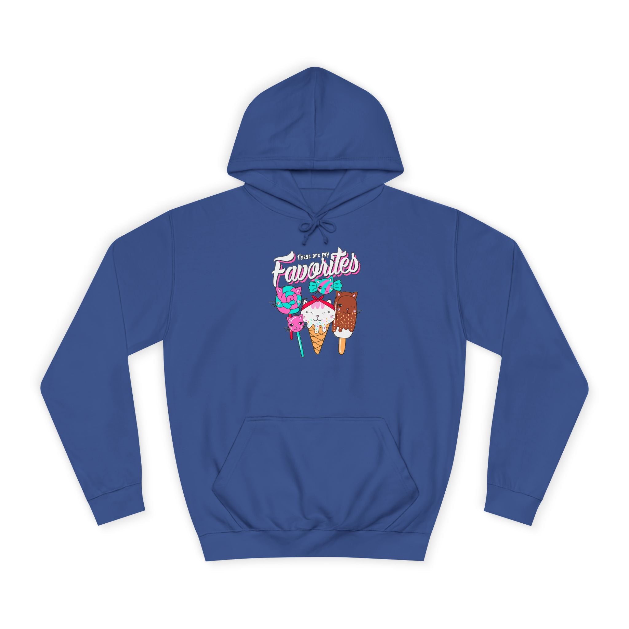 Ice Cream Favorites Unisex Hoodie - Cute Ice Cream Lover Sweatshirt, Ice Cream Gift, Ice Cream Hooded Pullover, Ice Cream Apparel, Ice Cream