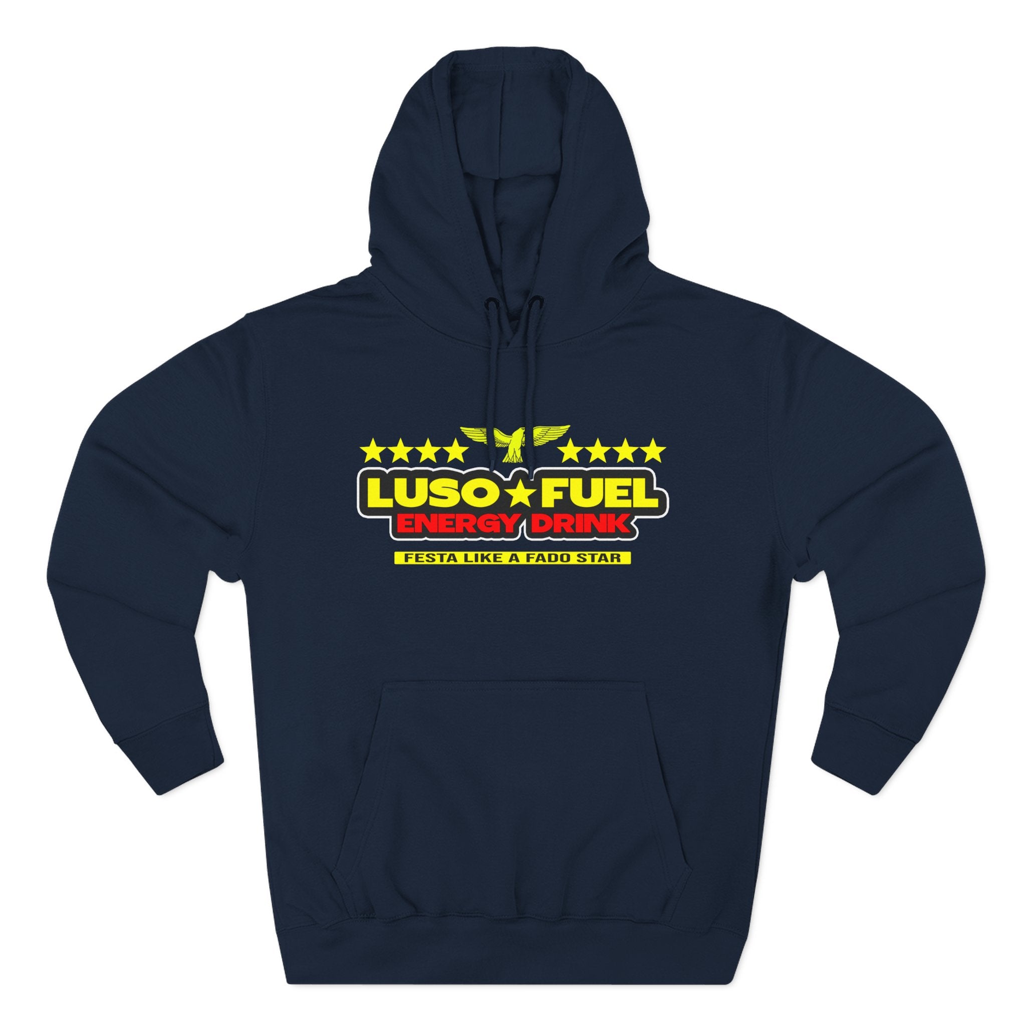 Luso Fuel Hoodie, Cozy Fleece Sweatshirt, Casual Streetwear, Gift for Athletes, Warm Winter Apparel, Sports Motivation Clothing