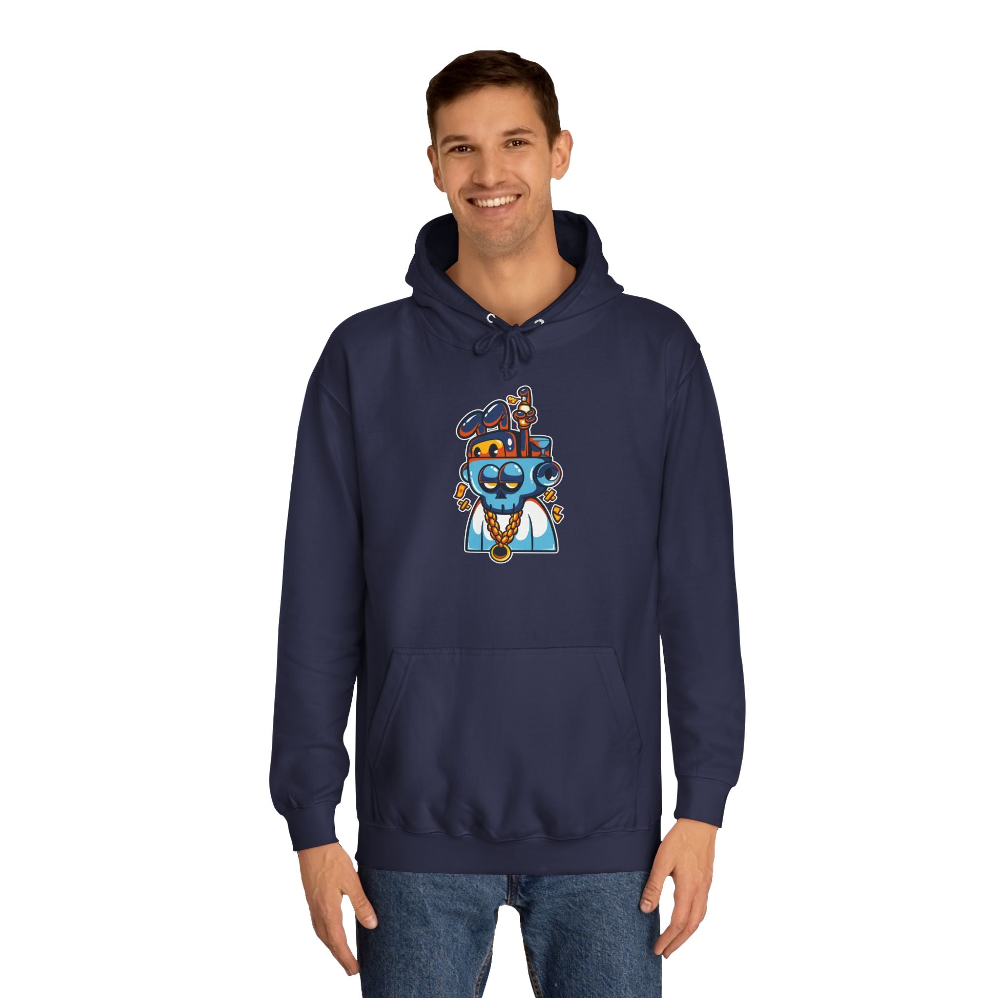 Playful Unisex College Hoodie, Fun Animal Design, Perfect for Students, Gift for New Grads, Cozy Casual Wear, College Spirit