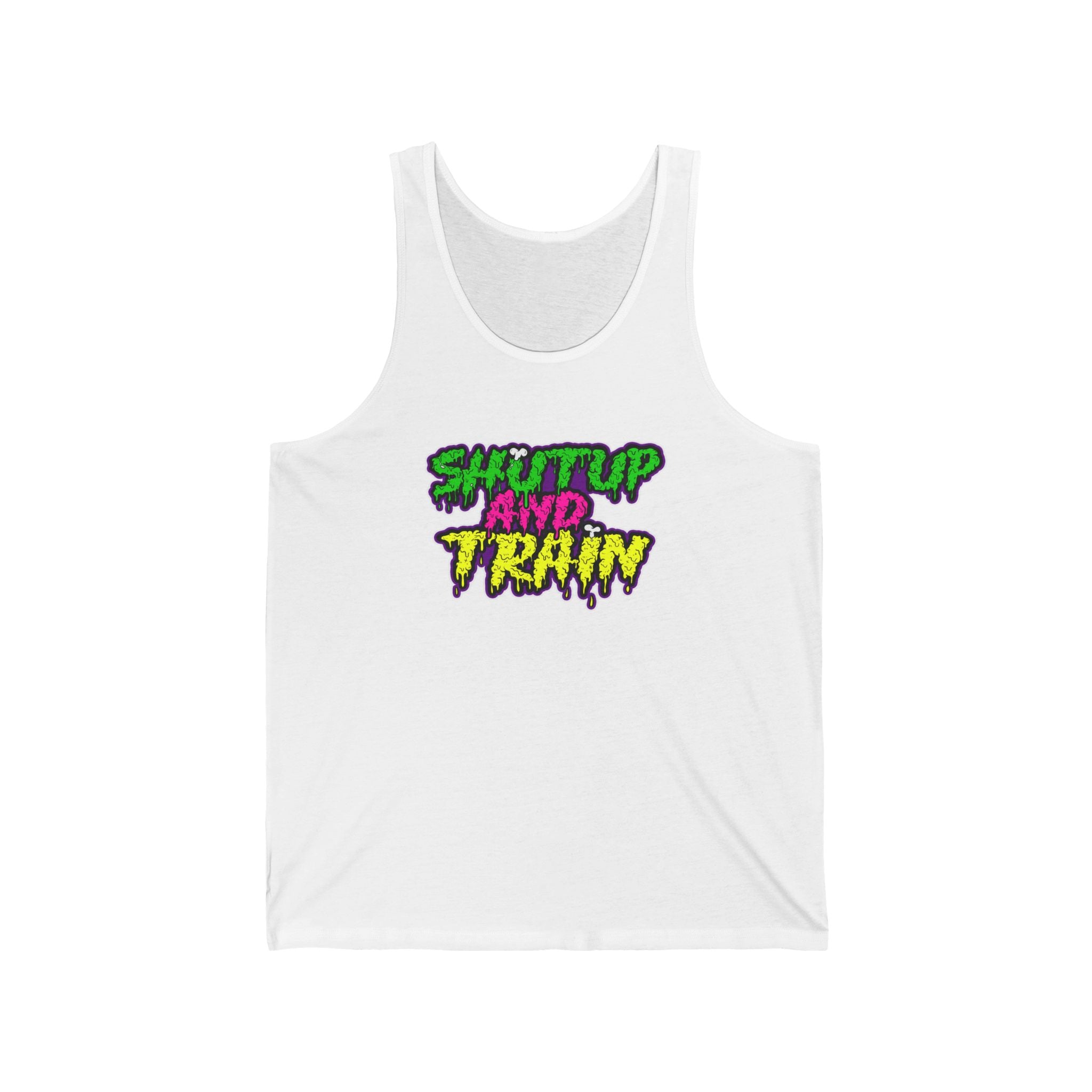 Shut Up and Train Tank Top, Motivational Gym Apparel, Workout Shirt, Unisex Fitness Gear, Fitness Gift for Athletes