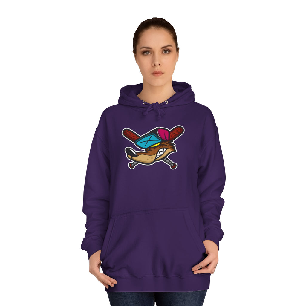 Vintage Cartoon Hoodie, Unisex College Hoodie, Casual Wear, Gift for Students, Cozy Sweatshirt, College Life Apparel