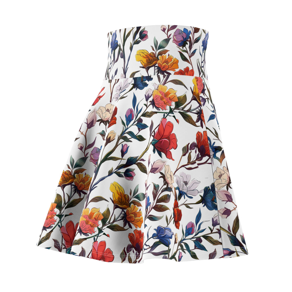 Floral Women's Skater Skirt - Boho Chic, Summer Fashion, Modest Outfit, Party Wear, Women's Clothing