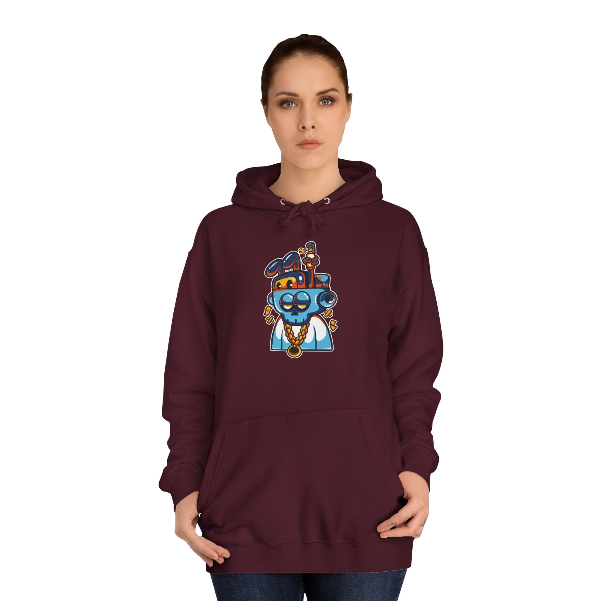 Playful Unisex College Hoodie, Fun Animal Design, Perfect for Students, Gift for New Grads, Cozy Casual Wear, College Spirit