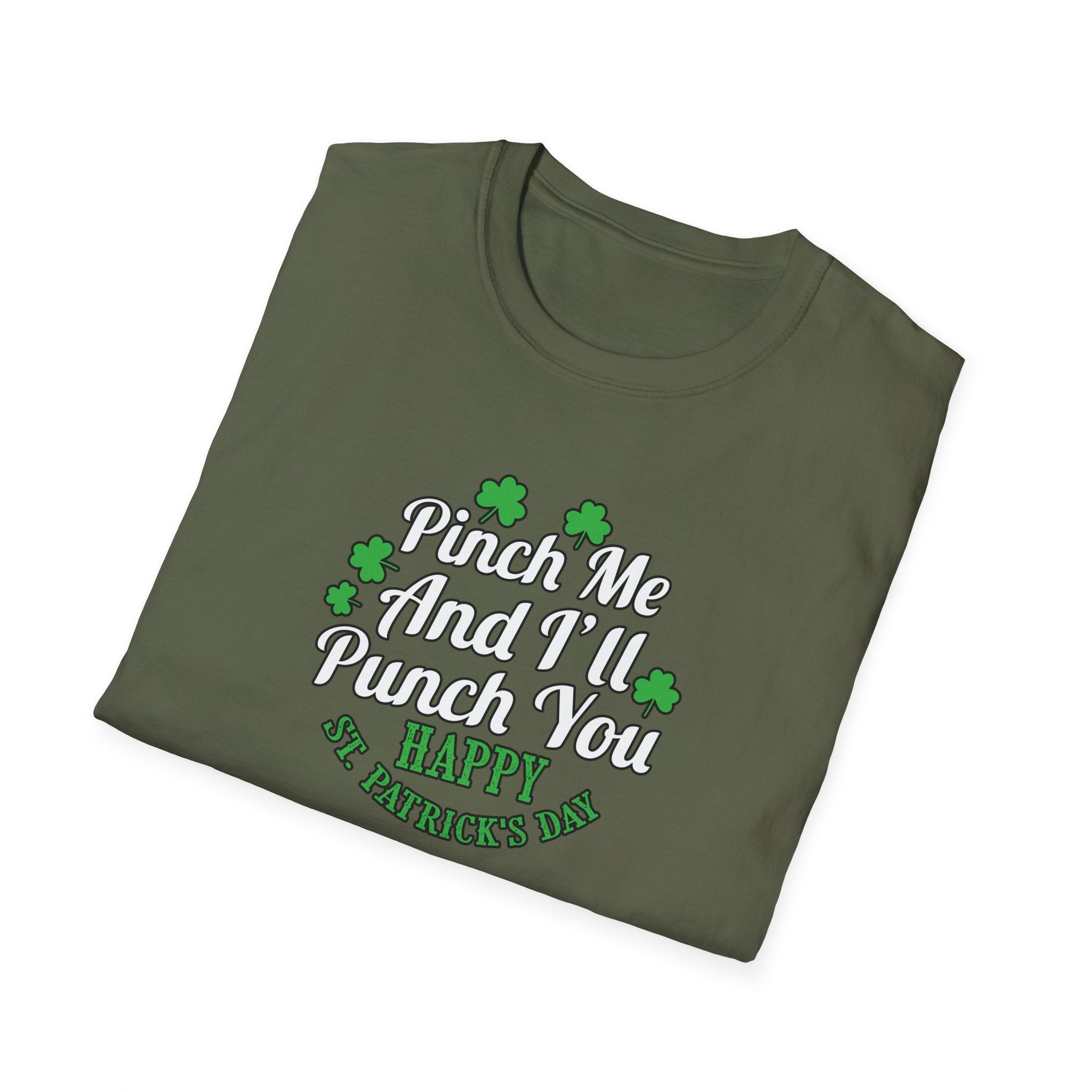 St. Patrick's Day Tee - Pinch Me and I'll Punch You, Funny Unisex T-Shirt, Holiday Gift, Green Apparel, Spring Style