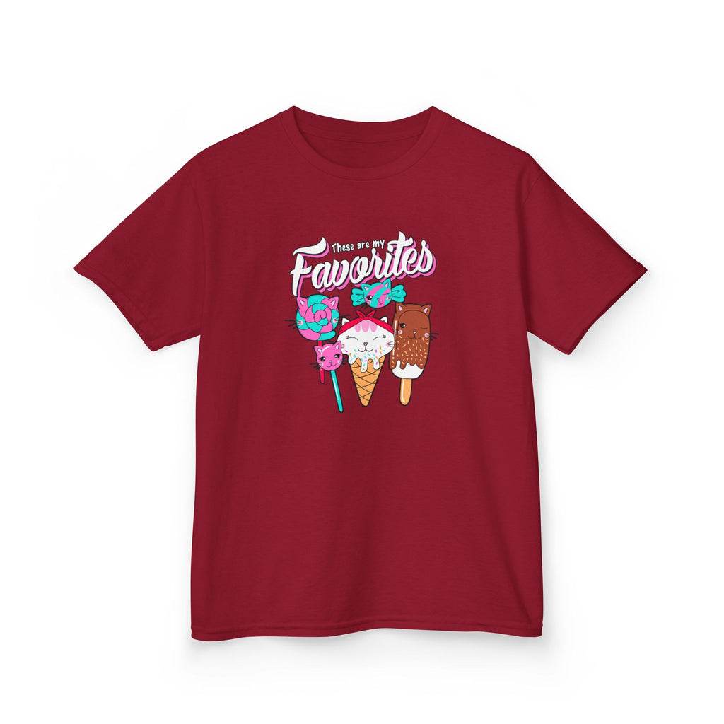 Ice Cream Favorites Kids Heavy Cotton Tee, Fun Summer T-Shirt, Cute Kids Apparel, Birthday Gift, Playdate Top