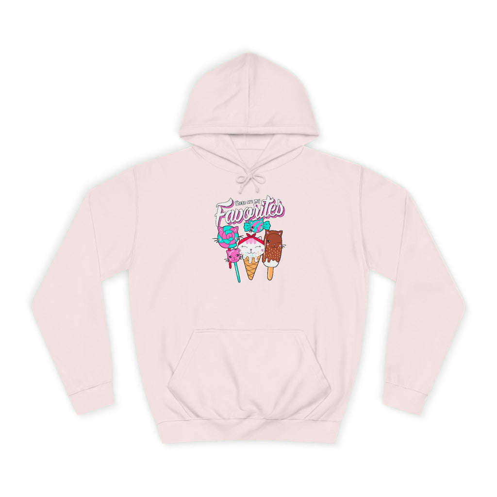 Ice Cream Favorites Unisex Hoodie - Cute Ice Cream Lover Sweatshirt, Ice Cream Gift, Ice Cream Hooded Pullover, Ice Cream Apparel, Ice Cream