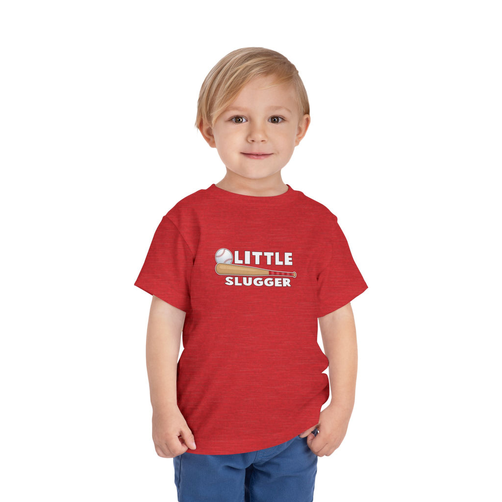 Little Slugger Toddler Tee, Cute Kids Baseball Shirt, Gifts for Sports Lovers, Toddler Playdate Outfit, Birthday Gift