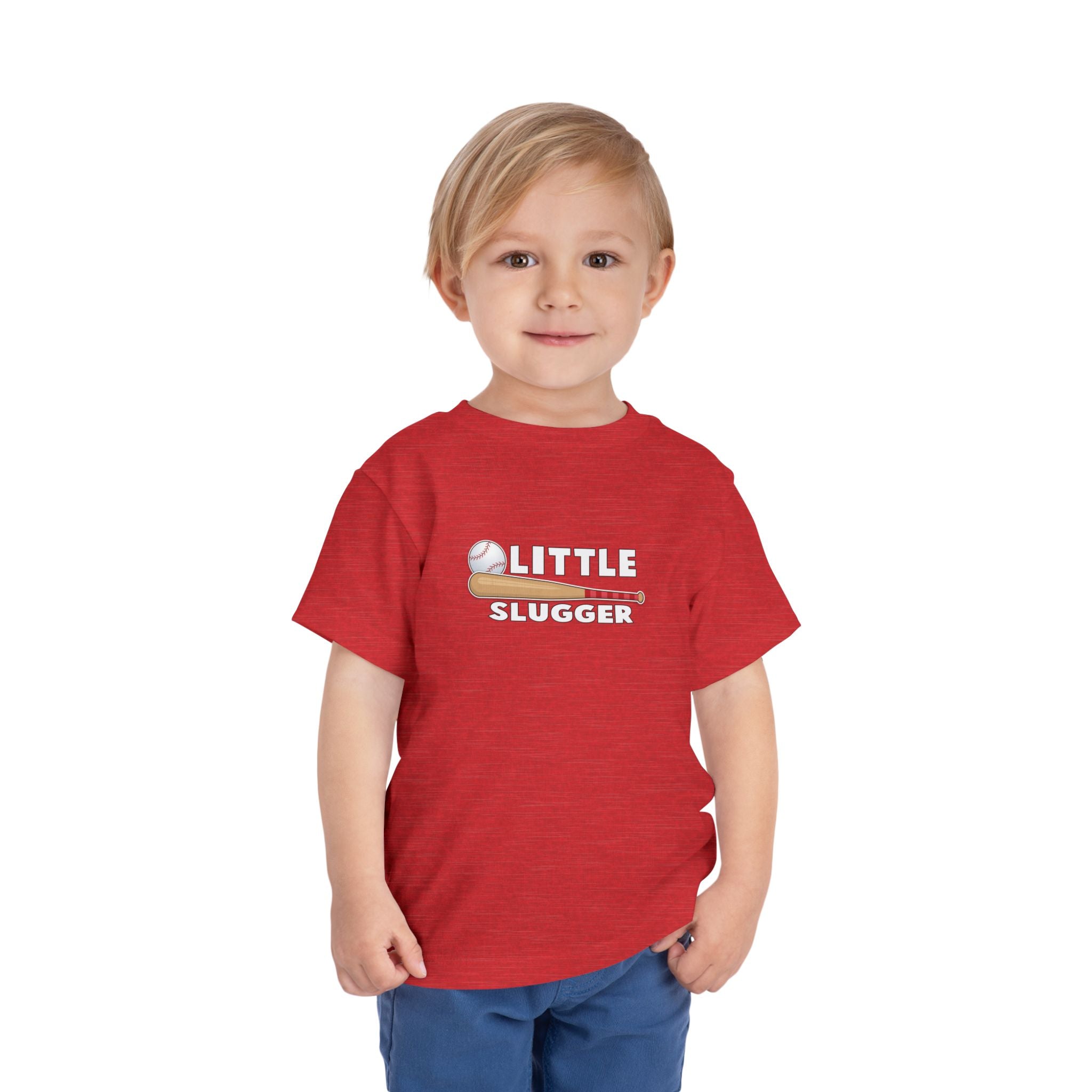 Little Slugger Toddler Tee, Cute Kids Baseball Shirt, Gifts for Sports Lovers, Toddler Playdate Outfit, Birthday Gift