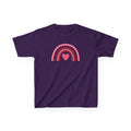 Kids T-Shirt, Pink Rainbow made of hearts design - Children's Tee, Girls Shirt, Cute Heart Graphic Top, Youth Clothing, Toddler Apparel