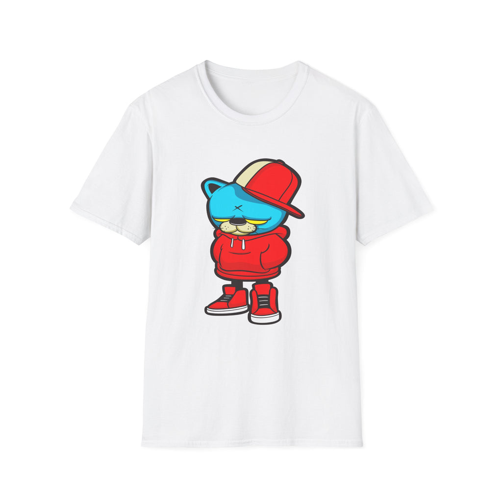 Streetwear Cartoon Character T-Shirt, Cool Casual Tee, Unisex Graphic Top, Urban Style Shirt, Trendy Gift for Teens