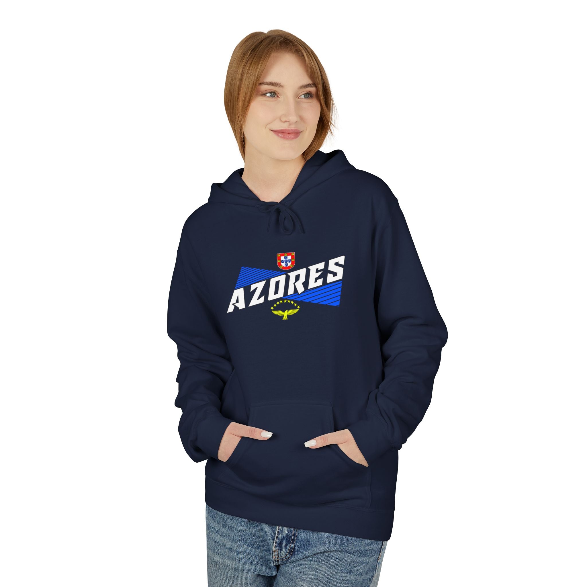 Azores Vintage Graphic Hoodie - Unisex Midweight Fleece Sweatshirt