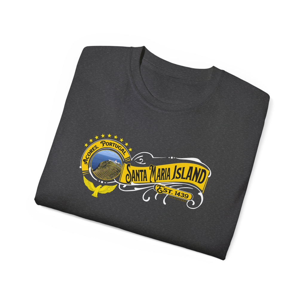 Santa Maria Azores Island T-Shirt, Portugal Tee, Azores Travel Shirt, Unisex Cotton Tee, Vacation Souvenir Gift