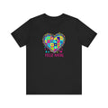 Feliz Natal Christmas Heart T-Shirt — Colorful Patchwork Tee