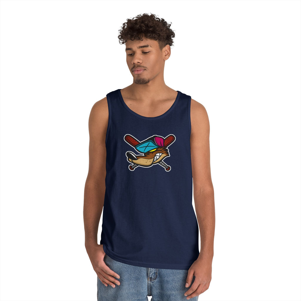 Playful Cartoon Graphic Tank Top, Fun Summer Apparel for Sport Lovers, Gift for Gamers, Casual Wear, Ideal for Birthdays, Beach Days