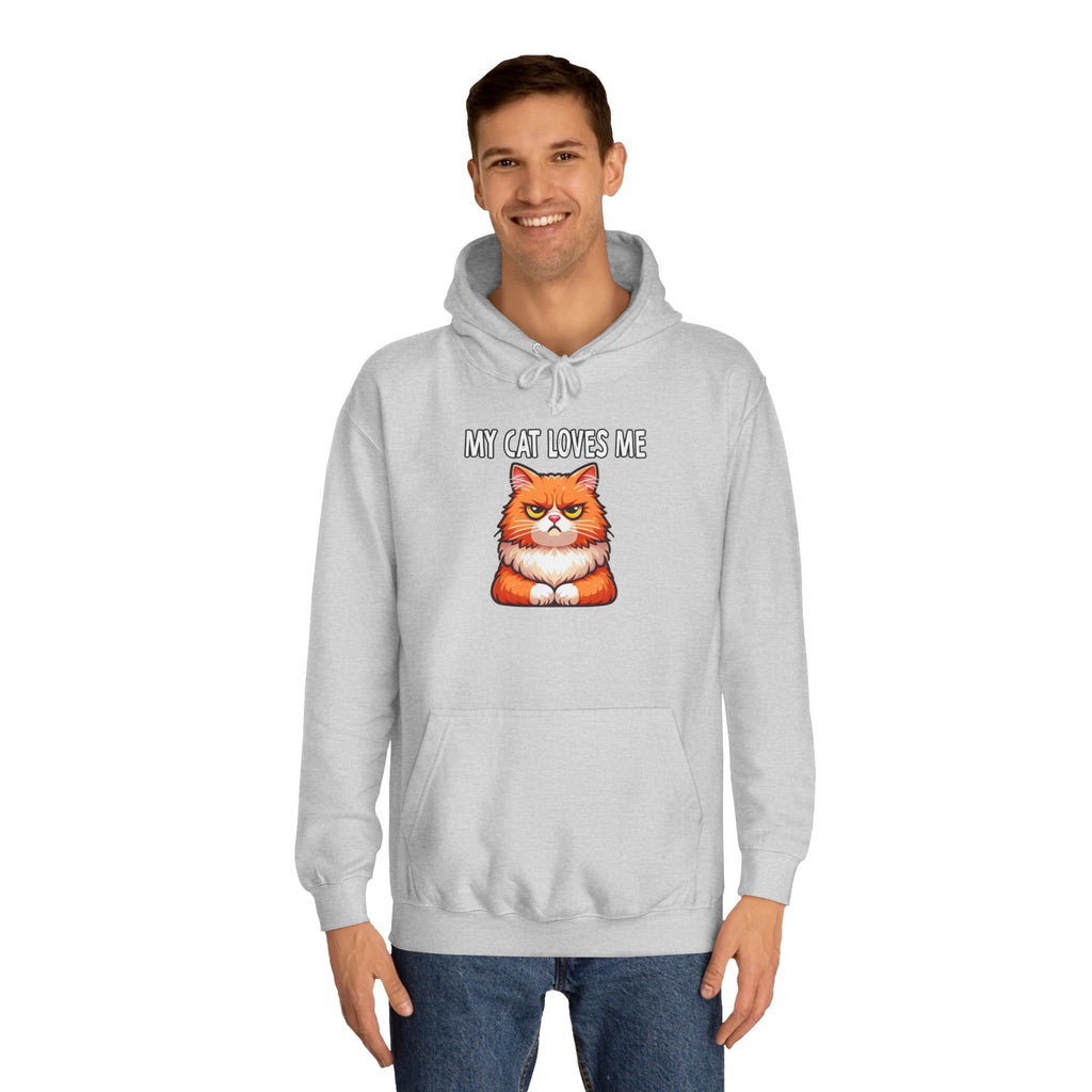 Funny Cat Hoodie, Cozy Pet Lover Sweater, My Cat Loves Me Hoodie, Gift for Cat Owners, Unisex Animal Sweatshirt