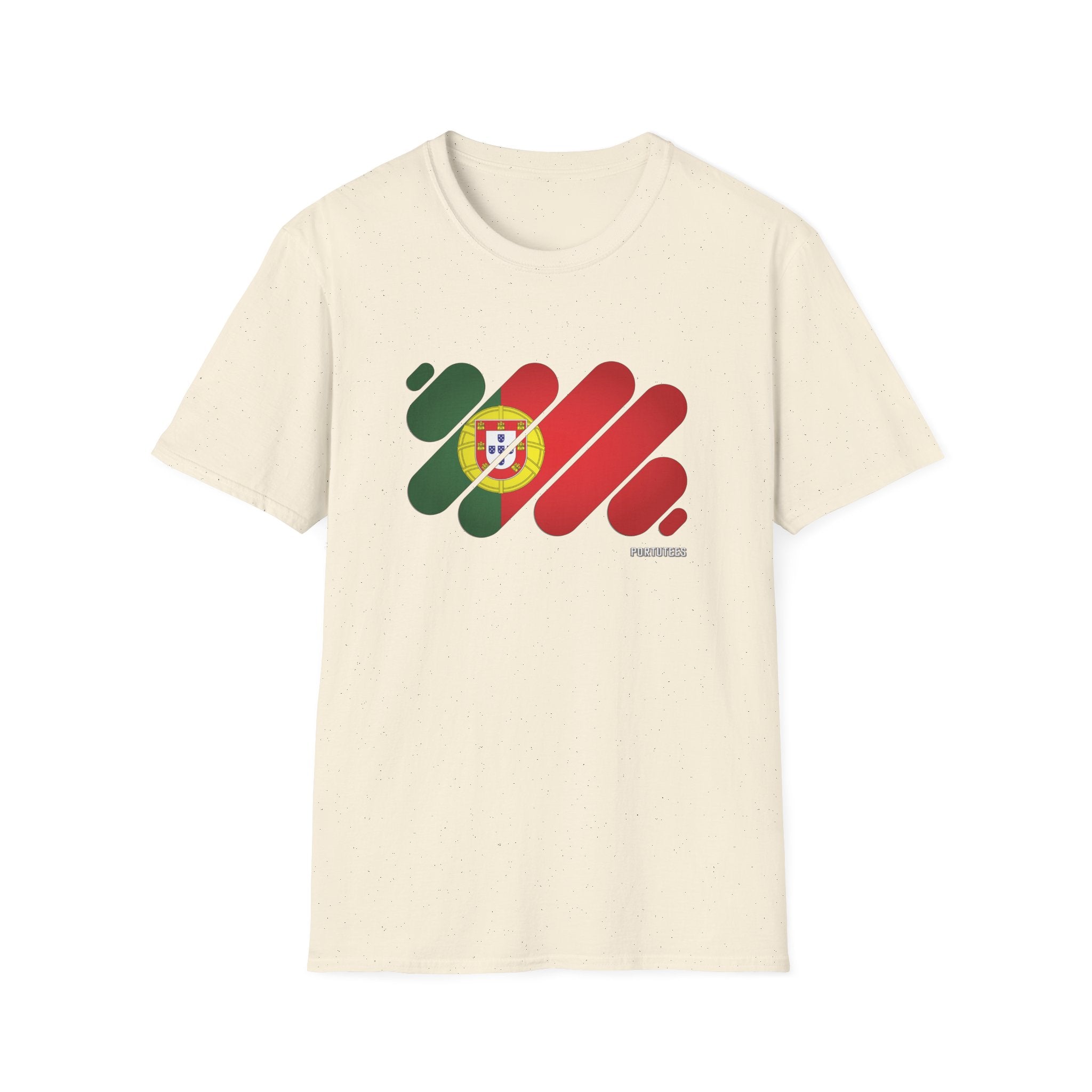 Portugal Flag Graphic T-Shirt — Modern Brushstroke Portuguese Pride Tee