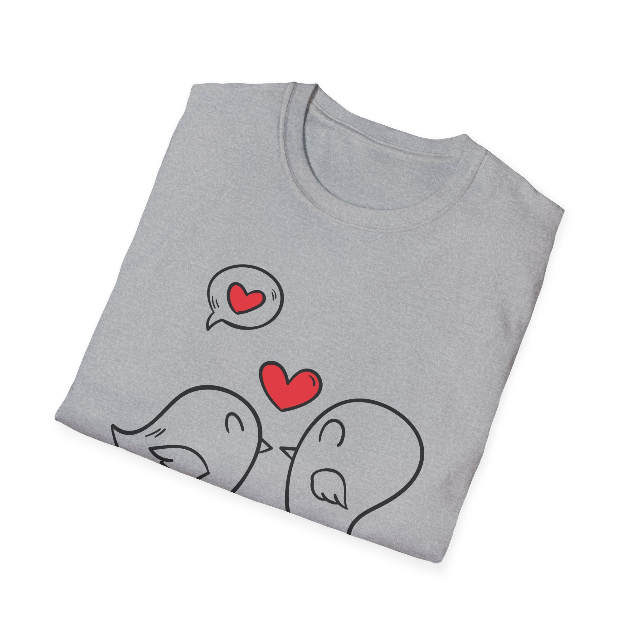 Couple Love Birds T-Shirt, Cute Relationship Shirt, Valentine's Day Gift, Matching Tees for Him and Her, Perfect Anniversary Shirt