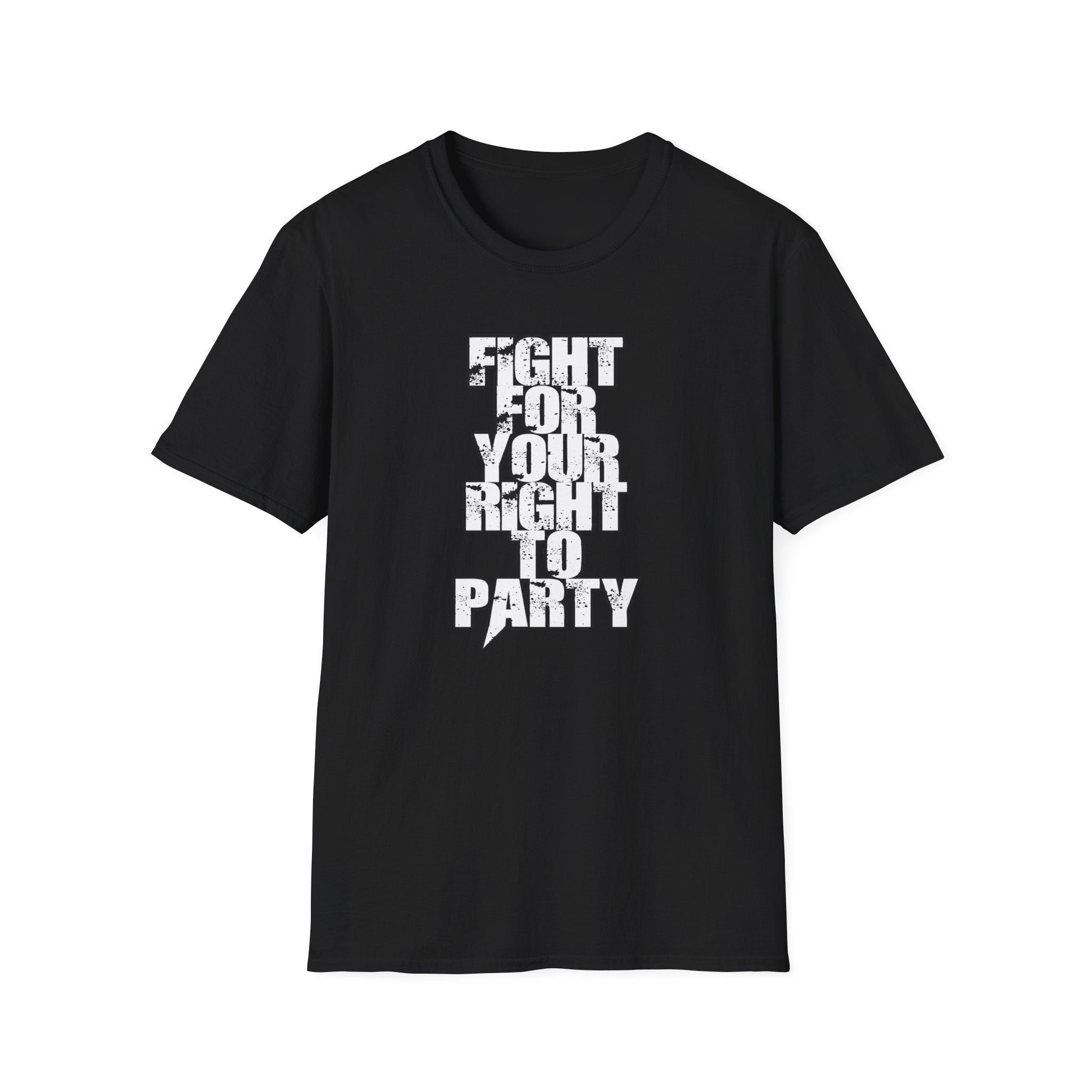 Fight for Your Right to Party T-Shirt, Unisex Graphic Tee, Casual Softstyle Shirt, Music Festival Wear, Gift for Party Lovers