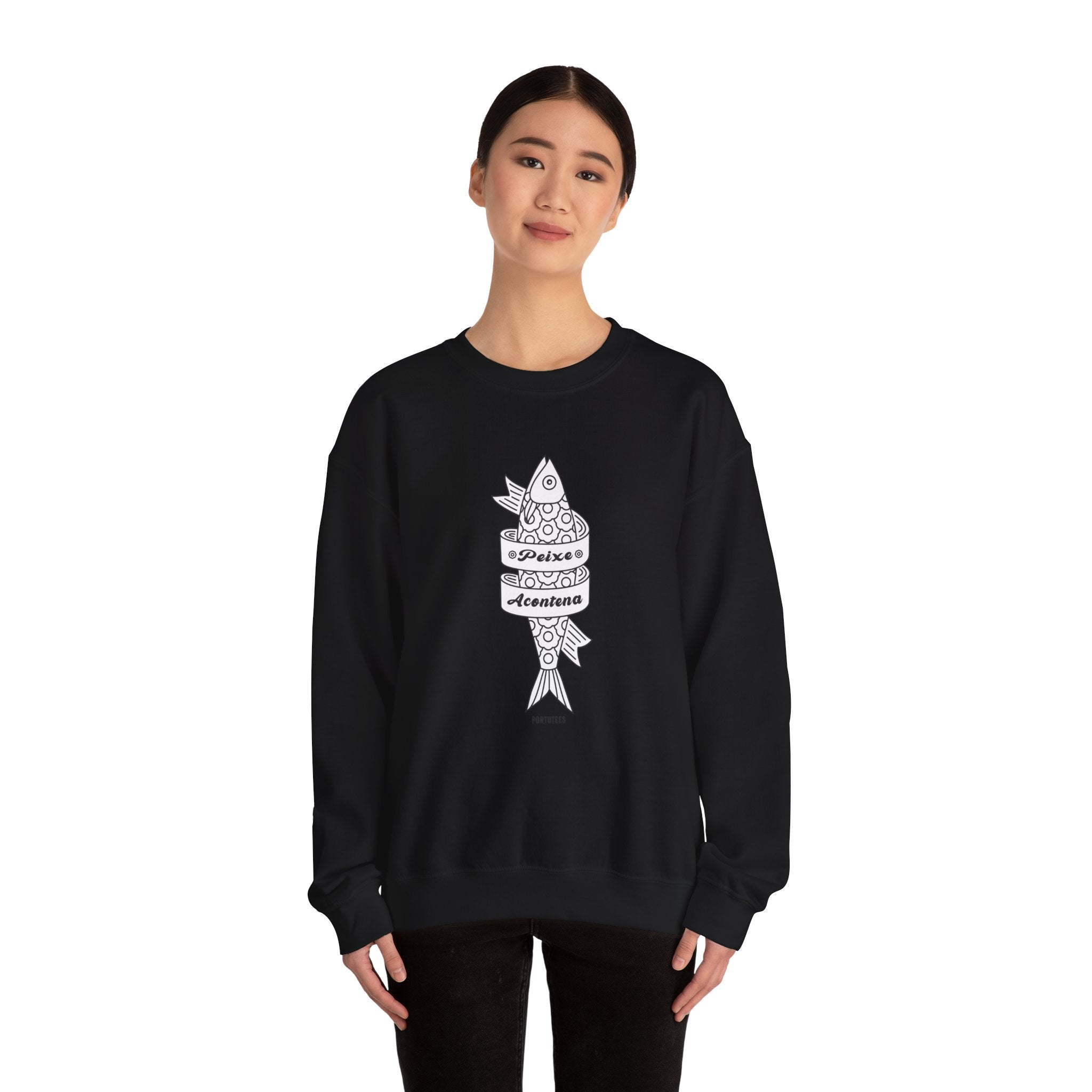Portuguese Fish Happens Crewneck Sweatshirt