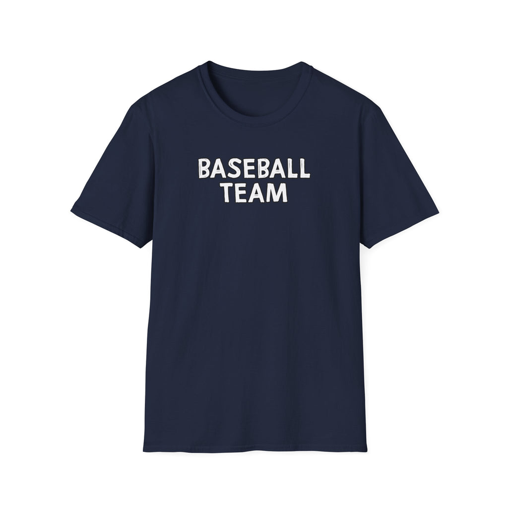 Baseball Team Unisex T-Shirt - Sporty, Casual Wear, Perfect for Team Spirit, Game Days, and Gifts, Summer Fun