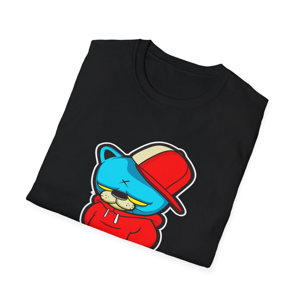 Streetwear Cartoon Character T-Shirt, Cool Casual Tee, Unisex Graphic Top, Urban Style Shirt, Trendy Gift for Teens