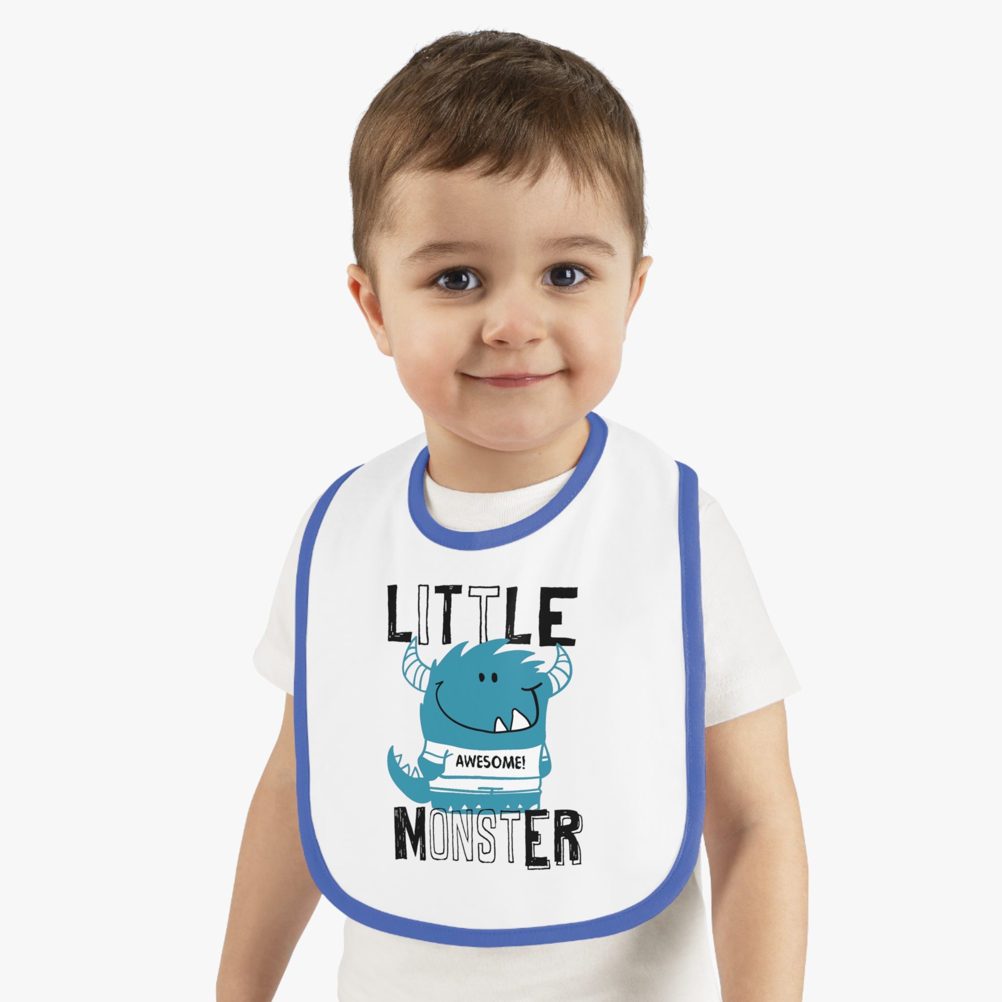 Cute "Little Monster" Baby Bib | Funny Baby Gift, Mealtime Must-Have, New Parent Essential, Baby Shower Present, Fun Kids Apparel
