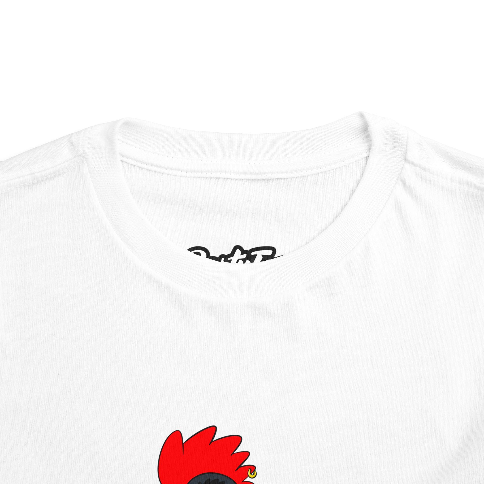 Punk Rock Rooster Toddler Tee, Fun Graphic Tee for Kids, Perfect Birthday Gift, Animal Lover Shirt, Summer Playwear
