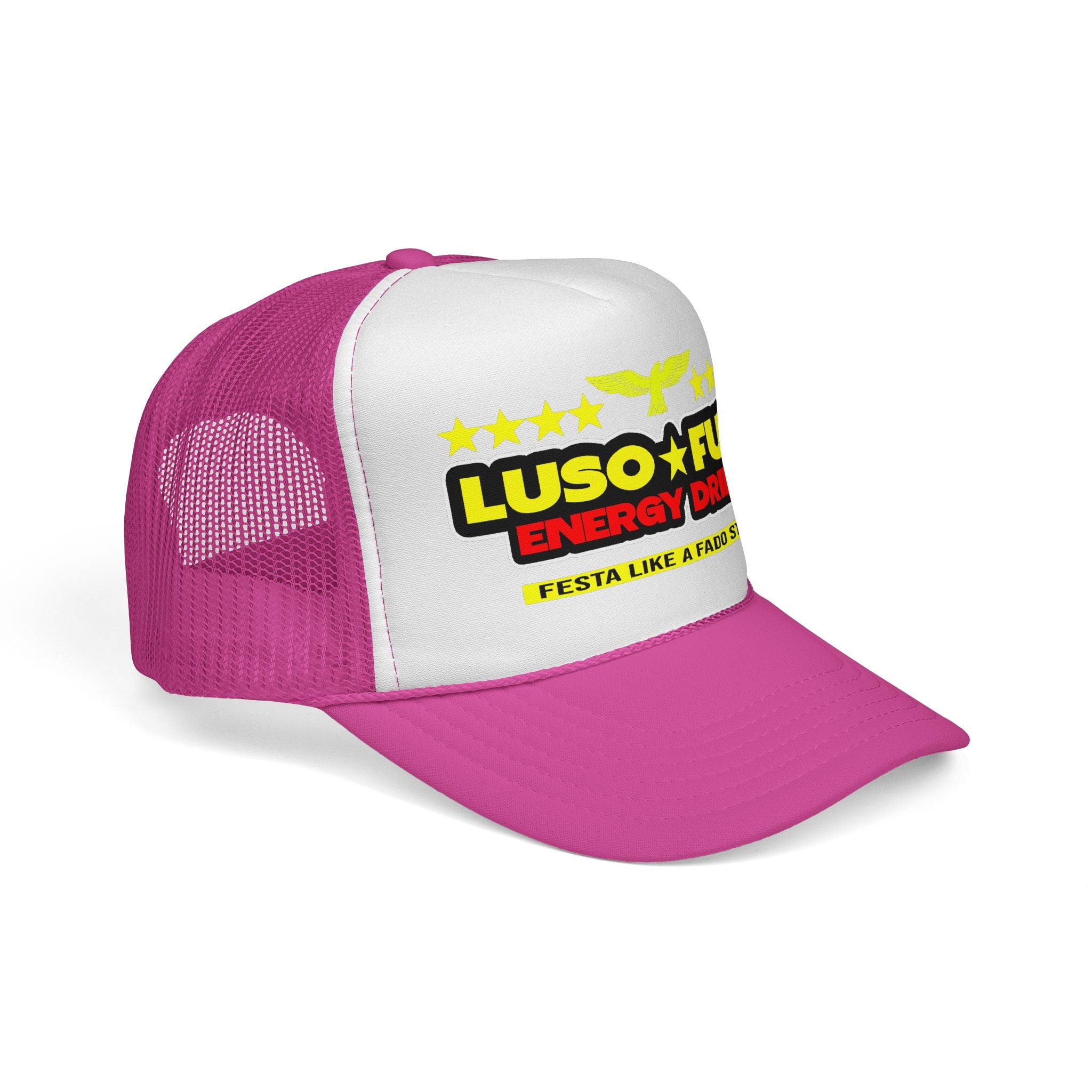 Luso Fuel Energy Party Trucker Cap, Unisex Hat, Festival Headwear, Outdoor Gear, Sports Accessories, Gift for Party Lovers