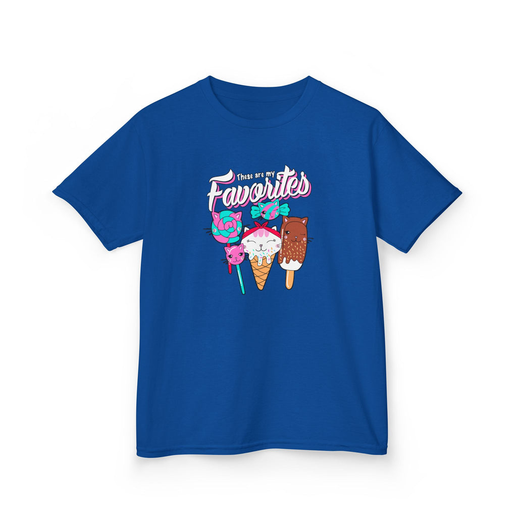 Ice Cream Favorites Kids Heavy Cotton Tee, Fun Summer T-Shirt, Cute Kids Apparel, Birthday Gift, Playdate Top