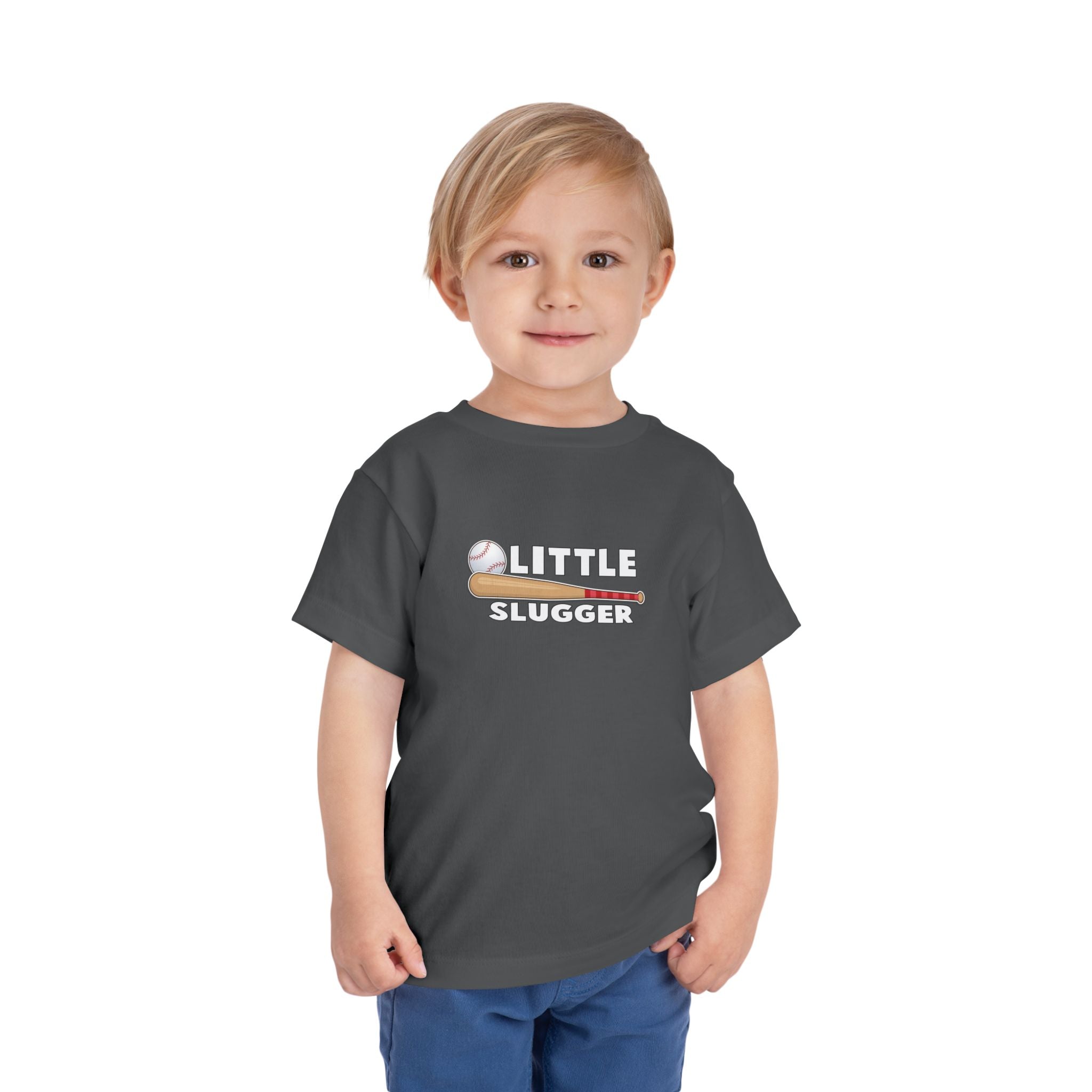 Little Slugger Toddler Tee, Cute Kids Baseball Shirt, Gifts for Sports Lovers, Toddler Playdate Outfit, Birthday Gift