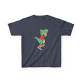 Dinosaur Basketball Kids Tee Fun Graphic Tee for Boys & Girls, Perfect for Birthdays, Playdates, Sports Events, Summer