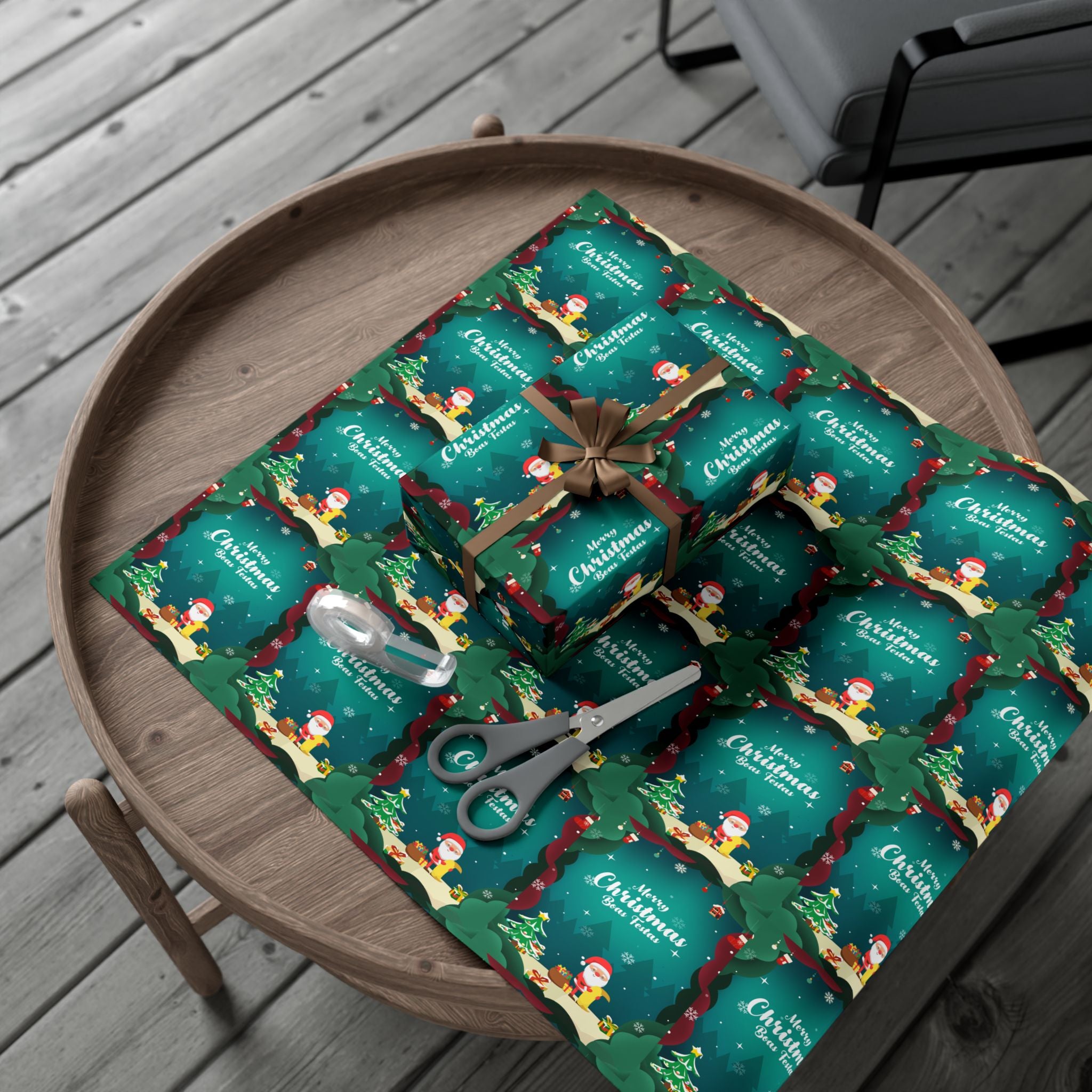 Boas Festas Merry Christmas Gift Wrap Papers, Holiday Wrapping Paper, Eco-Friendly Packaging, Merry Christmas Decor, Gift Presentation
