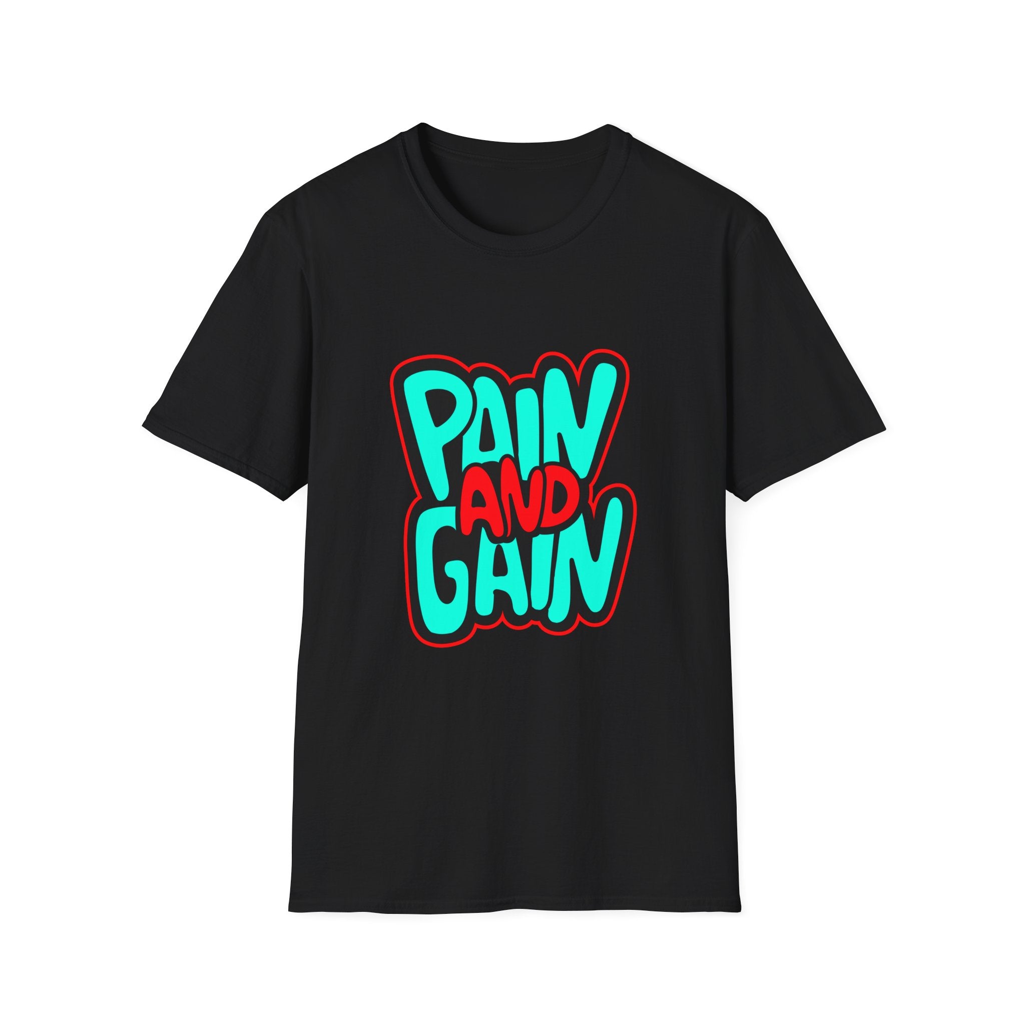 Pain and Gain Inspirational Unisex T-Shirt, Motivational Tee for Fitness Enthusiasts, Workout Apparel, Gift for Gym Lovers, Casual Wear,