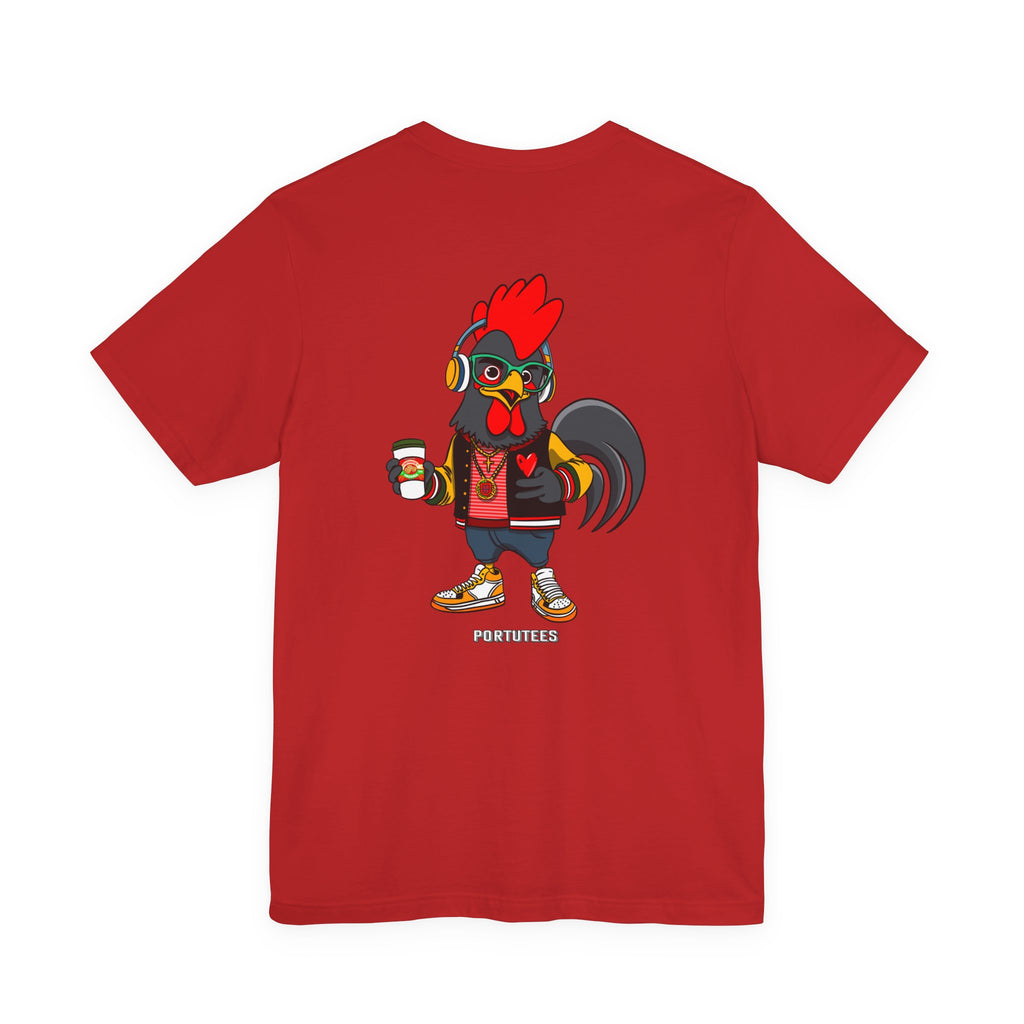 Hipster Rooster Graphic Tee, Fun Unisex Short Sleeve T-Shirt, Quirky Gift, Animal Lover Apparel, Casual Everyday Wear, Gift for Him/Her